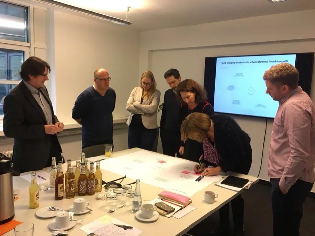 BUWOG Workshop – Stadtrendite Mind-Mapping im Besprechungsraum